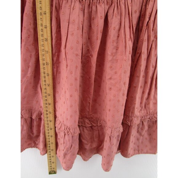 Zara Dress XS Fit Flare Mini Embroidered Eyelet Boho Cottagecore NEW - Picture 4 of 15